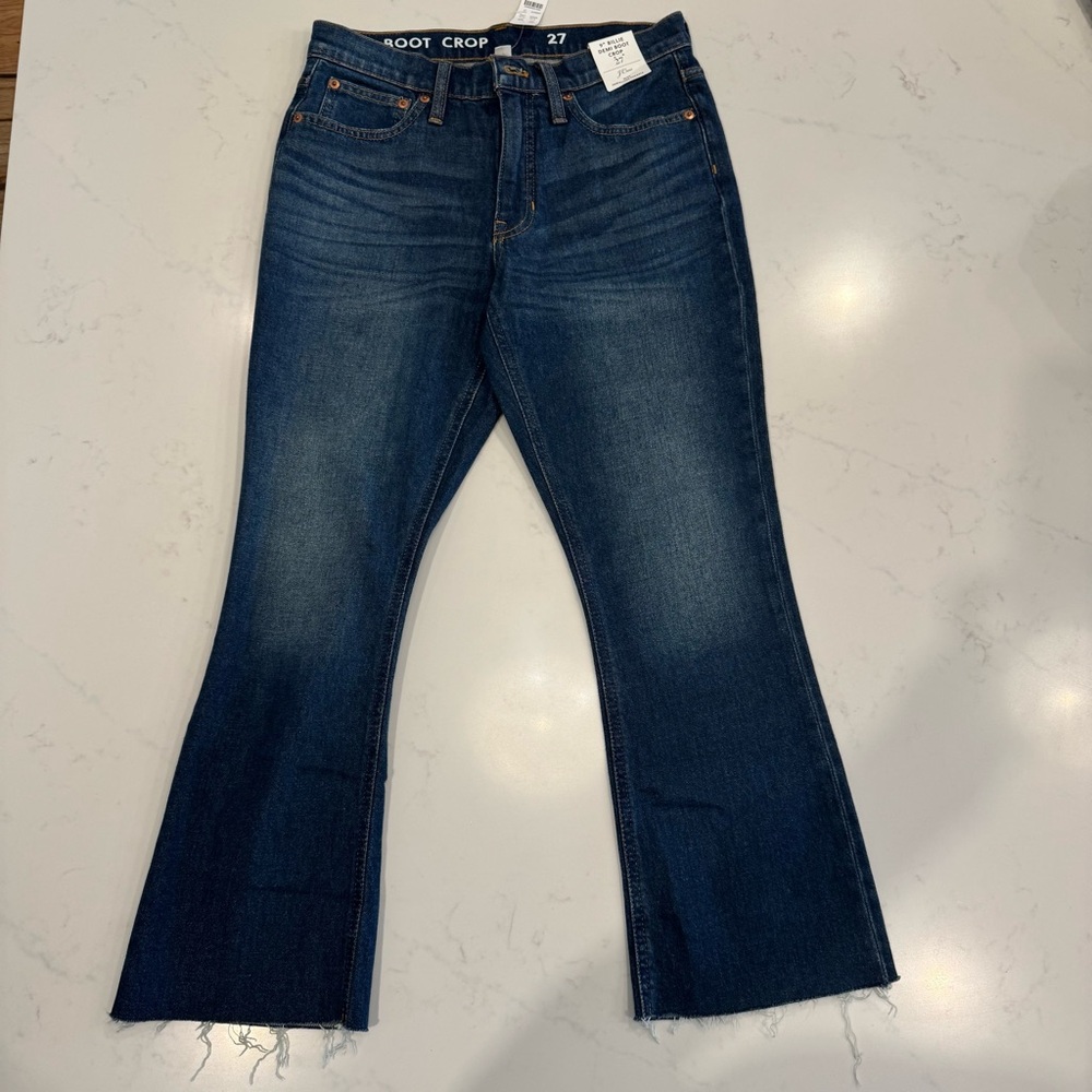 J. Crew 9” Billie Demi Boot Crop size 27 NWT